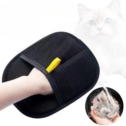Pet Hair Removal Grooming Mitt - Reusable Double-Sided Deshedding Glov