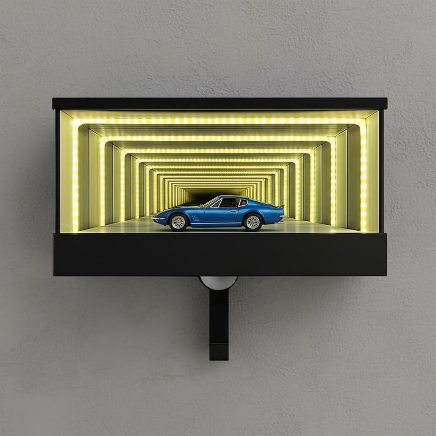 Infinity Mirror LED Garage Key Holder Wall Mount Display