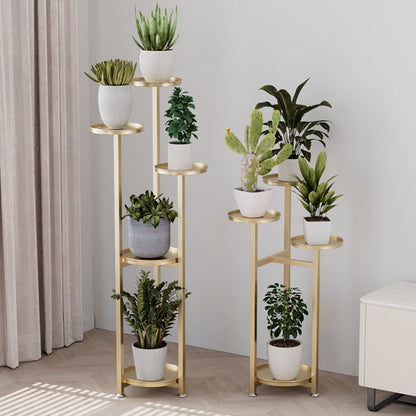 Tiered Corner Plant Stand — Multi-Layer Metal Planter Display for Indoors