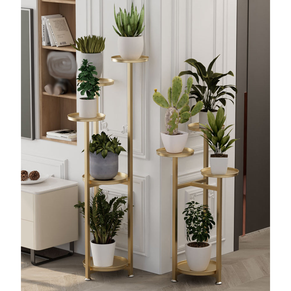 Tiered Corner Plant Stand — Multi-Layer Metal Planter Display for Indoors