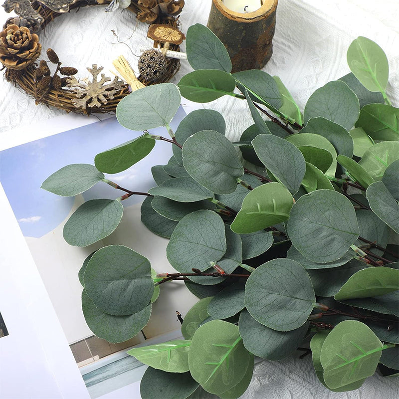 Artificial Eucalyptus Stem — 60cm Faux Greenery with Berries