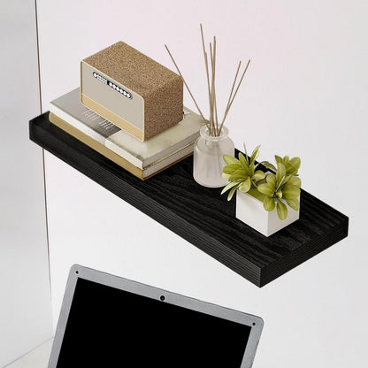 Floating Wall Shelf — Sturdy Wood Display Rack, Invisible Bracket