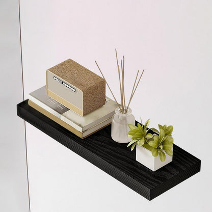 Floating Wall Shelf — Sturdy Wood Display Rack, Invisible Bracket