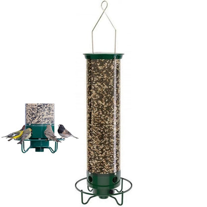 Squirrel-Proof Hanging Bird Feeder, Weight-Activated Spinning Tube