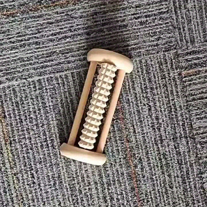 Wooden Foot Massage Roller, Handheld Reflexology Roller for Tired Feet