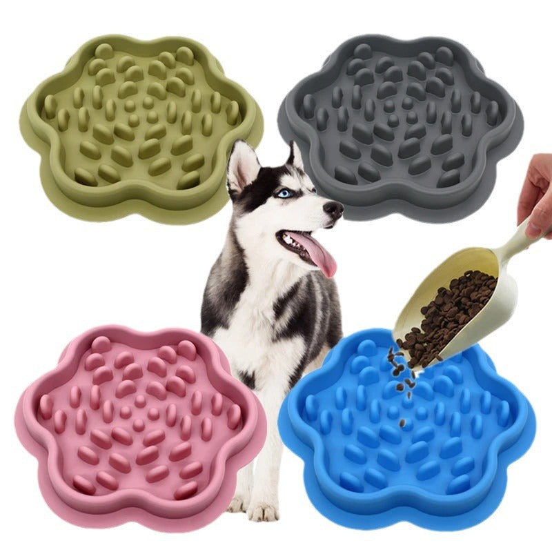 Slow Feeder Dog Bowl - Non-Slip Silicone Maze Mat for Pets