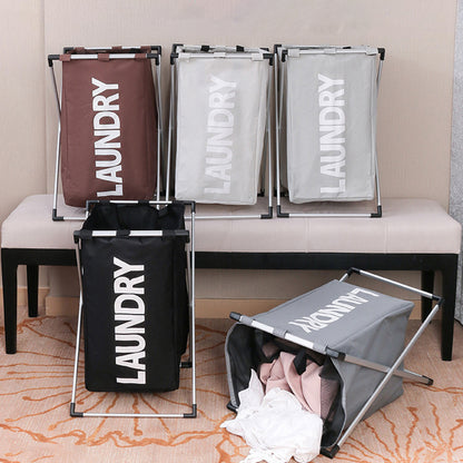 Foldable X-Frame Laundry Hamper, Large Waterproof Oxford Basket