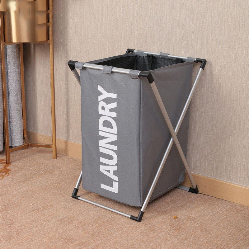 Foldable X-Frame Laundry Hamper, Large Waterproof Oxford Basket