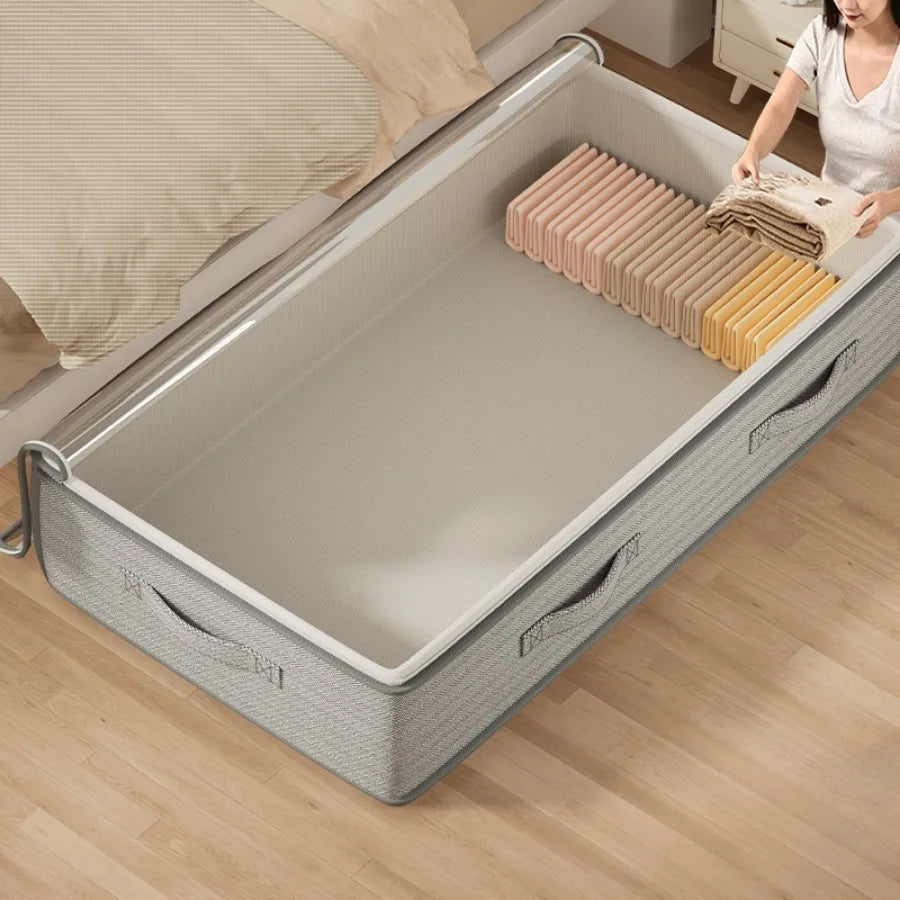 Under Bed Storage Containers with Lids, Foldable Organizer Bins