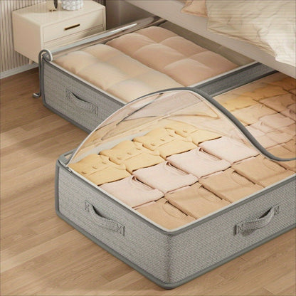 Under Bed Storage Containers with Lids, Foldable Organizer Bins