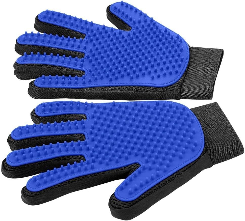 Pet Grooming Gloves Deshedding Hair Remover Brush for Dogs and Cats