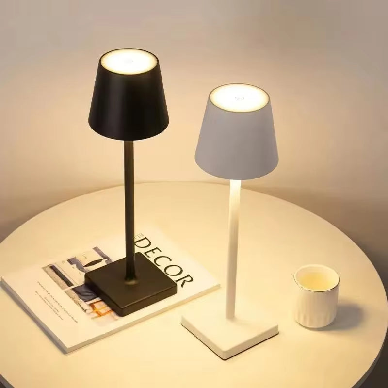 Rechargeable Cordless Table Lamp Touch Dimmable 3 Brightness Levels