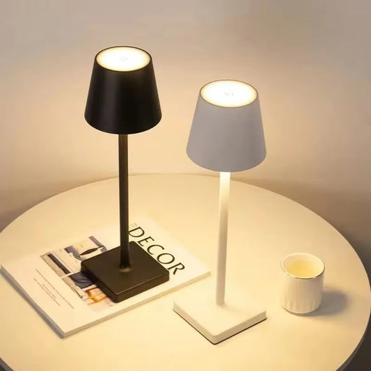 Rechargeable Cordless Table Lamp Touch Dimmable 3 Brightness Levels