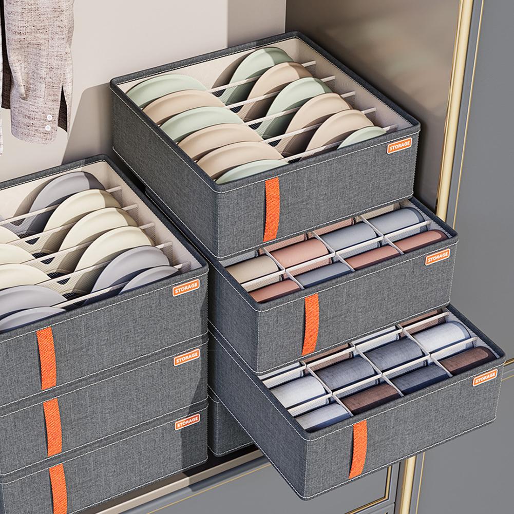 Closet Drawer Organizer Bins for Jeans, Clothes & Underwear