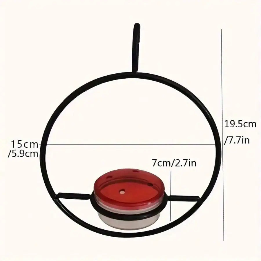 Hand-Blown Glass Hummingbird Feeder Premium Garden Gift Outdoor — real product photo