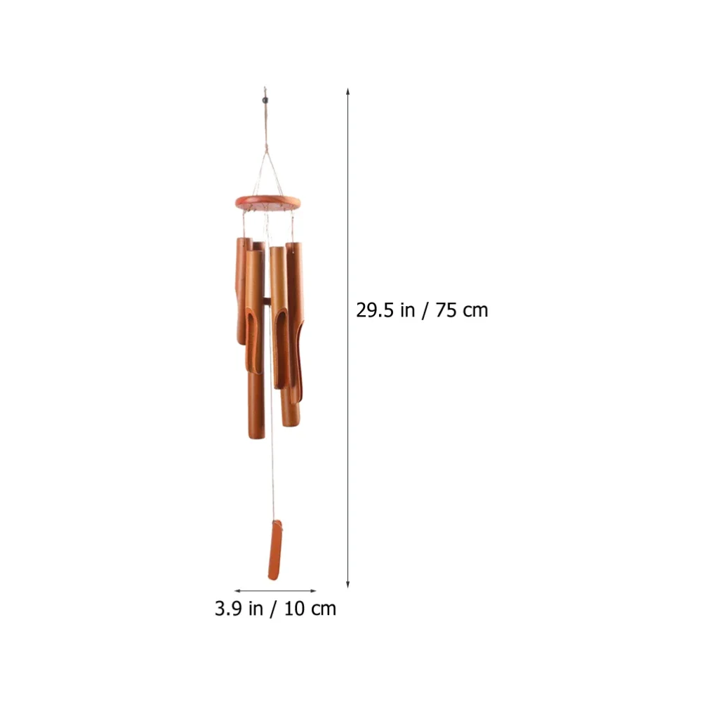 Outdoor Wind Chime Bamboo Modern Tuned Premium Garden Patio Decor — real product photo