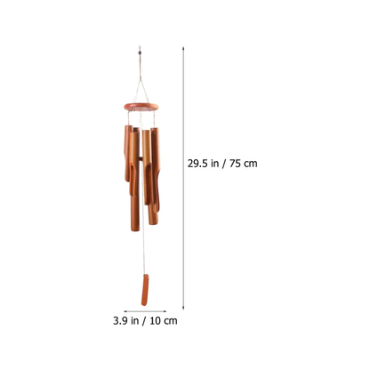 Outdoor Wind Chime Bamboo Modern Tuned Premium Garden Patio Decor — real product photo