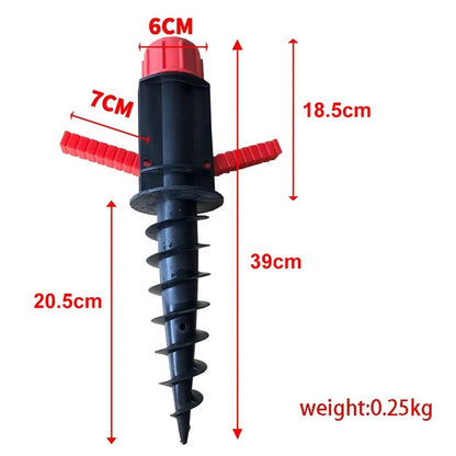 Beach Umbrella Sand Anchor Heavy-Duty Auger 360 Rotating Tilt — real product photo