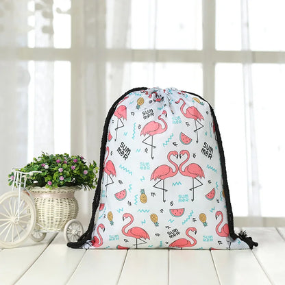 Watermelon Round Beach Towel with Drawstring Bag — Quick-Dry Microfiber Towel for Summer