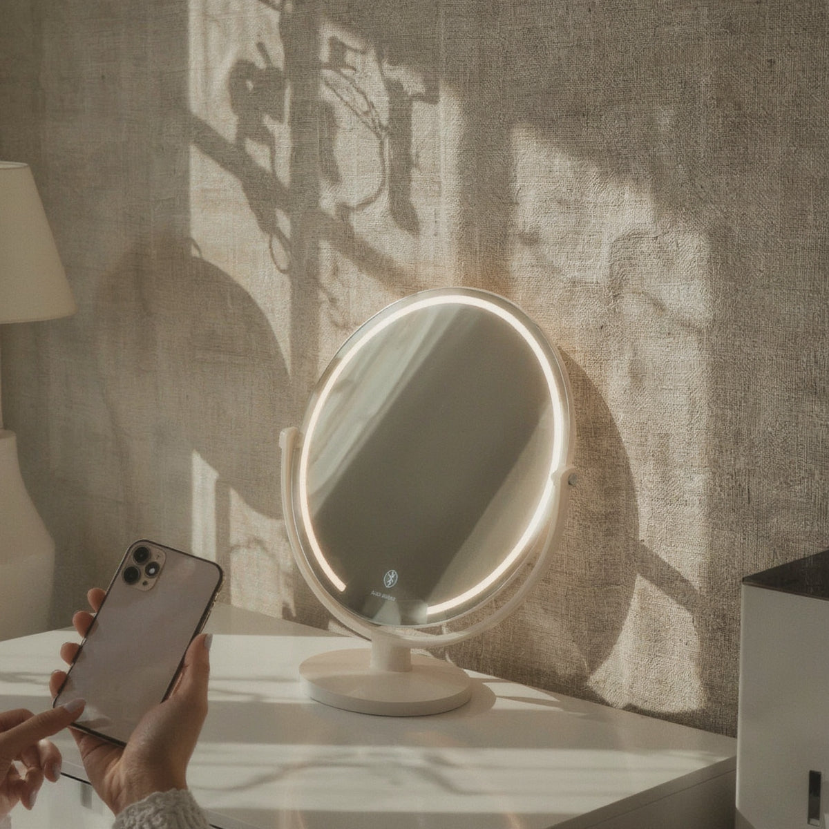 LED Vanity Mirror with Lights Bluetooth Speaker Touch D - Syvah