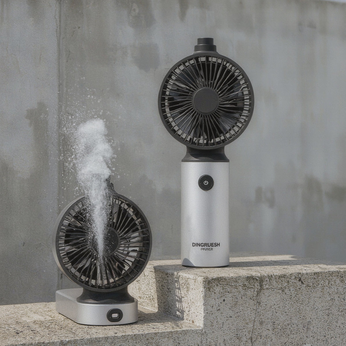 Portable Mini Spray Bottle Fan USB Rechargeable Handhel - Syvah