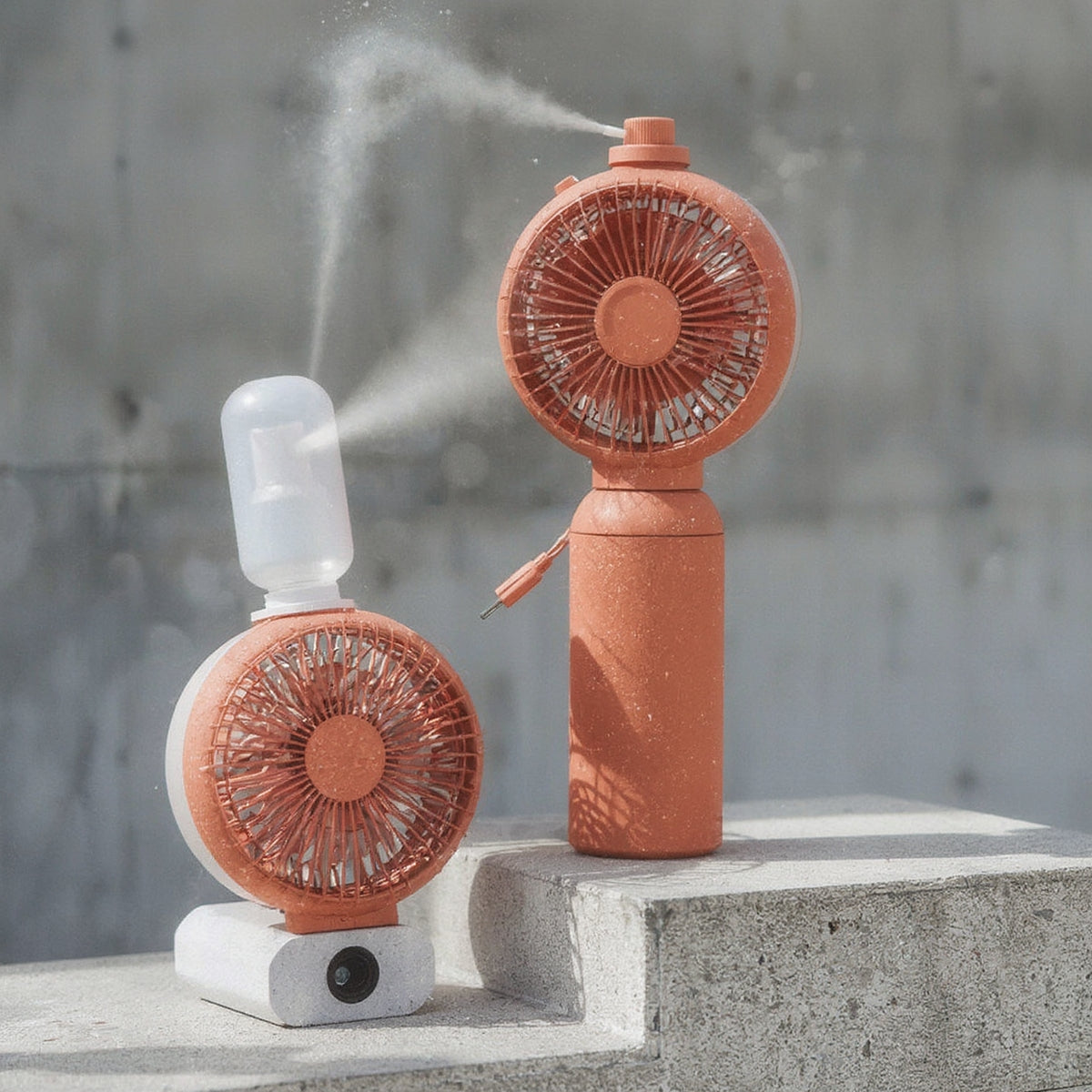 Portable Mini Spray Bottle Fan USB Rechargeable Handhel - Syvah