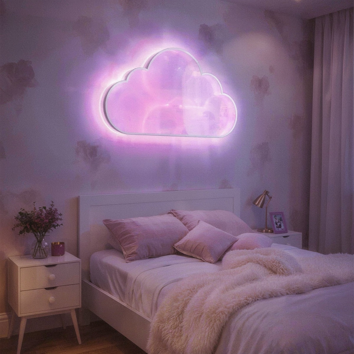 RGB Cloud Ceiling Light LED Modern Cute Lightning Wall  - Syvah