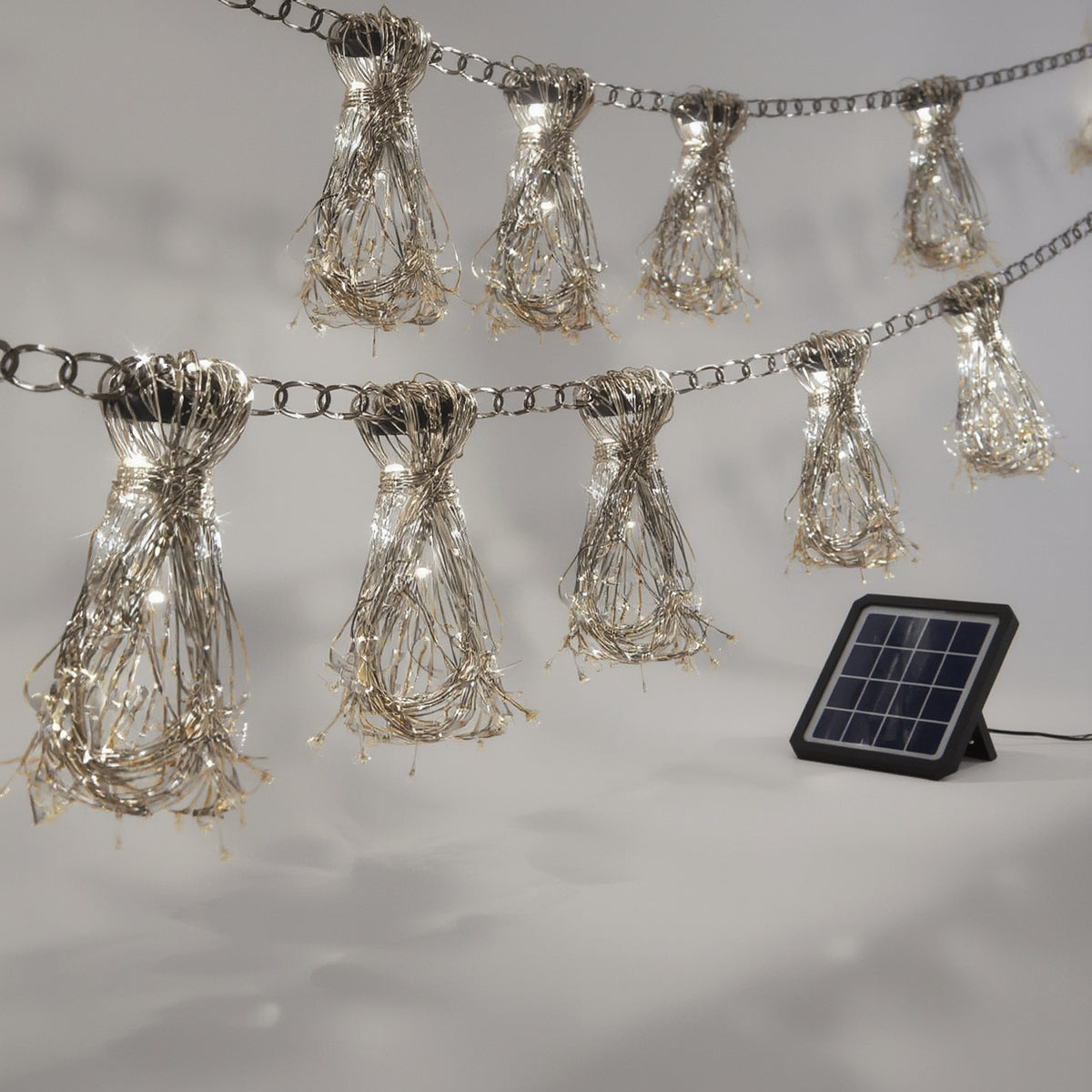 Solar String Patio Lights Outdoor Waterproof 100 LED Ga - Syvah