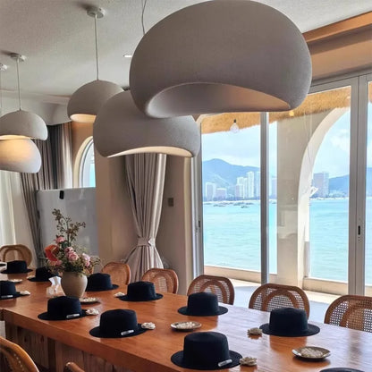 Nordic Wabi-Sabi Pebble Pendant Light for Dining Rooms