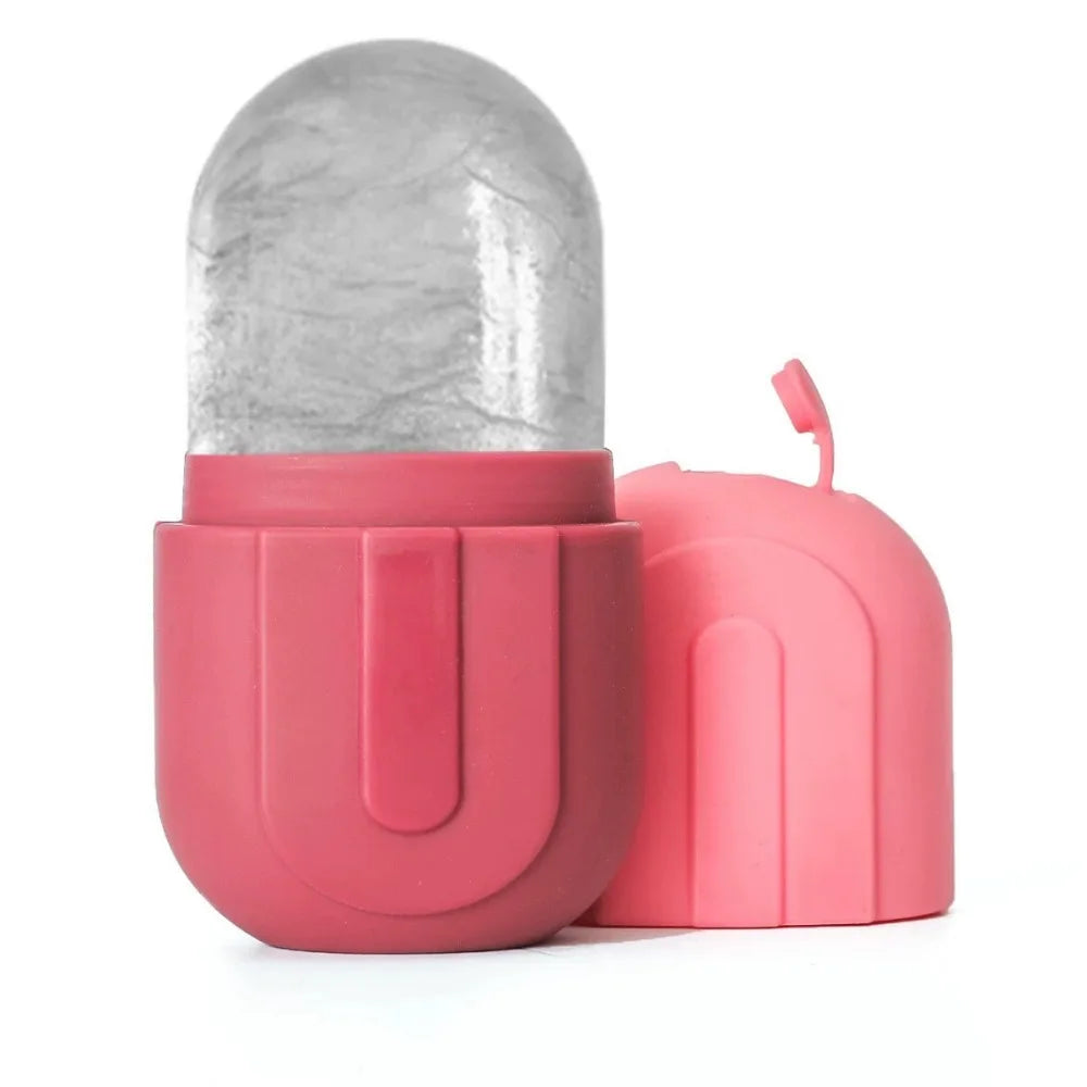 Silicone Ice Face Roller — Cooling Cube Roller for Face & Neck Lifting & Contouring