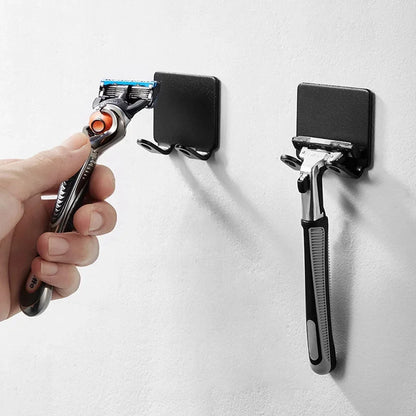 Stainless Steel Wall Razor Holder, Adhesive Bathroom Hook