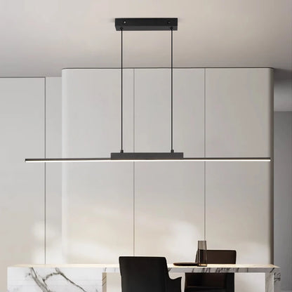 Modern Linear LED Pendant Light for Kitchen and Dining Room