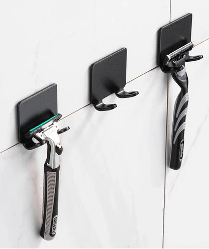 Stainless Steel Wall Razor Holder, Adhesive Bathroom Hook