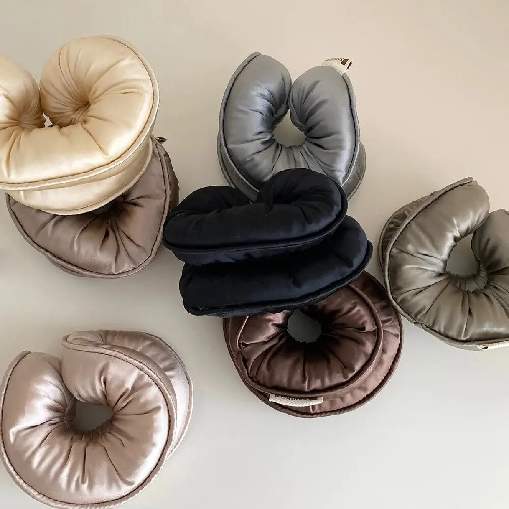 Soft Sponge Sleep Scrunchie — Plush Elastic Hair Tie for Comfy Ponytails & Buns