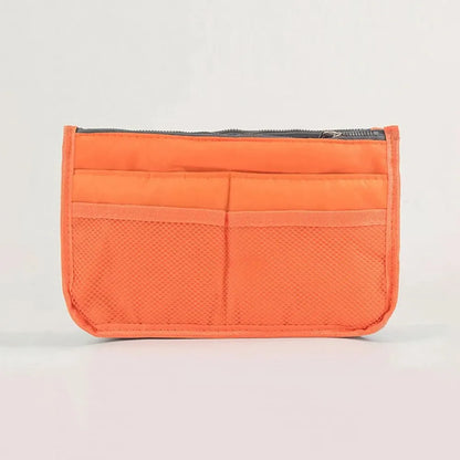 Large Makeup Bag with Double Zipper — Multi-Compartment Travel Toiletry Organizer for Women