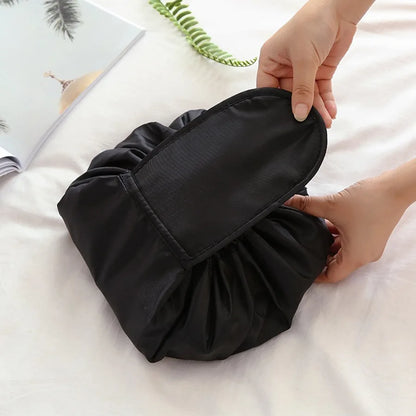 Drawstring Makeup Bag — Travel Cosmetic Storage Pouch & Organizer for Women
