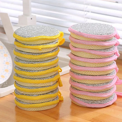 Double-Sided Dish Sponges Scrubber Set for Pots & Pans
