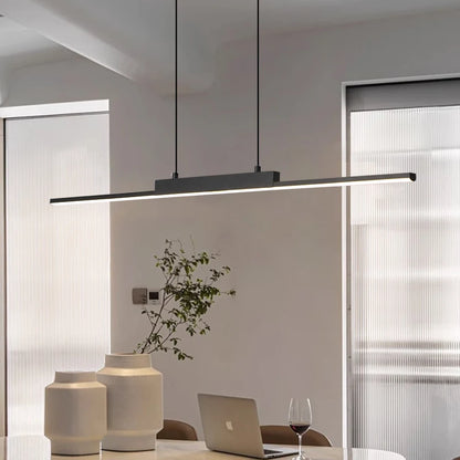 Modern Linear LED Pendant Light for Kitchen and Dining Room