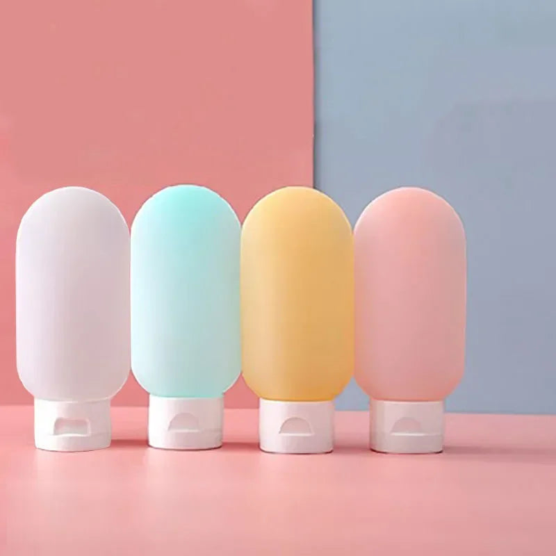 Refillable Travel Bottles Set — 4× 60ml Squeeze Tubes for Lotion & Toiletries