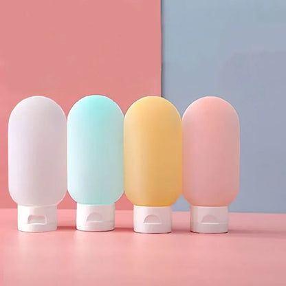 Refillable Travel Bottles Set — 4× 60ml Squeeze Tubes for Lotion & Toiletries