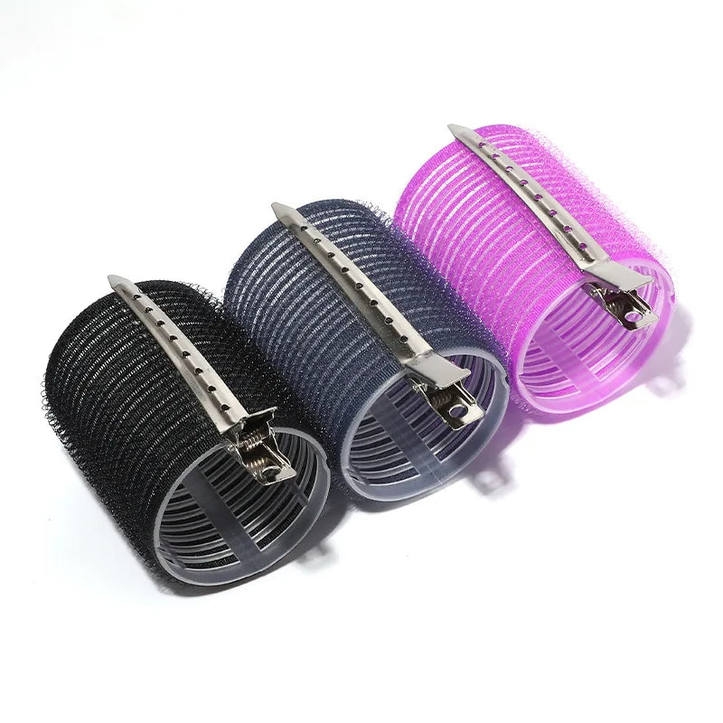 Self-Grip Hair Roller Set with Clips — Heatless Curlers for Volume & Soft Curls