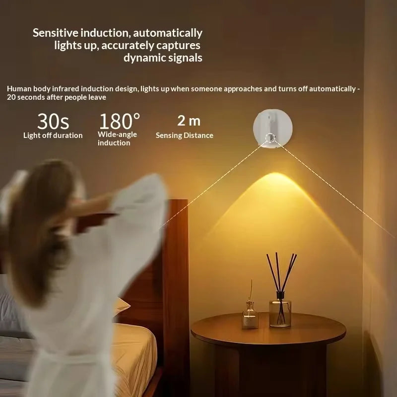 Magnetic Cordless LED Wall Light Rechargeable Touch Sconce