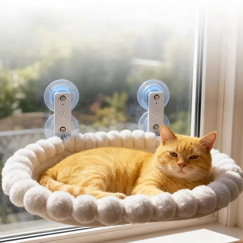 Cat Window Hammock, Suction Cup Perch for Indoor Cats