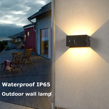 LED Cube Wall Sconce, Up and Down Light for Indoor and Outdoor