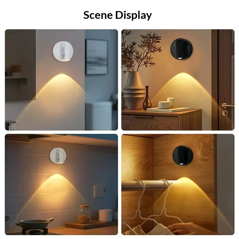 Magnetic Cordless LED Wall Light Rechargeable Touch Sconce