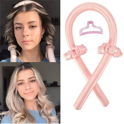 Heatless Curling Rod Headband — No-Heat Satin Hair Curler for Overnight Curls
