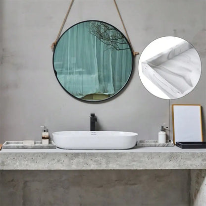 Silicone Bathroom Tray Vanity Organizer for Soap & Jewelry