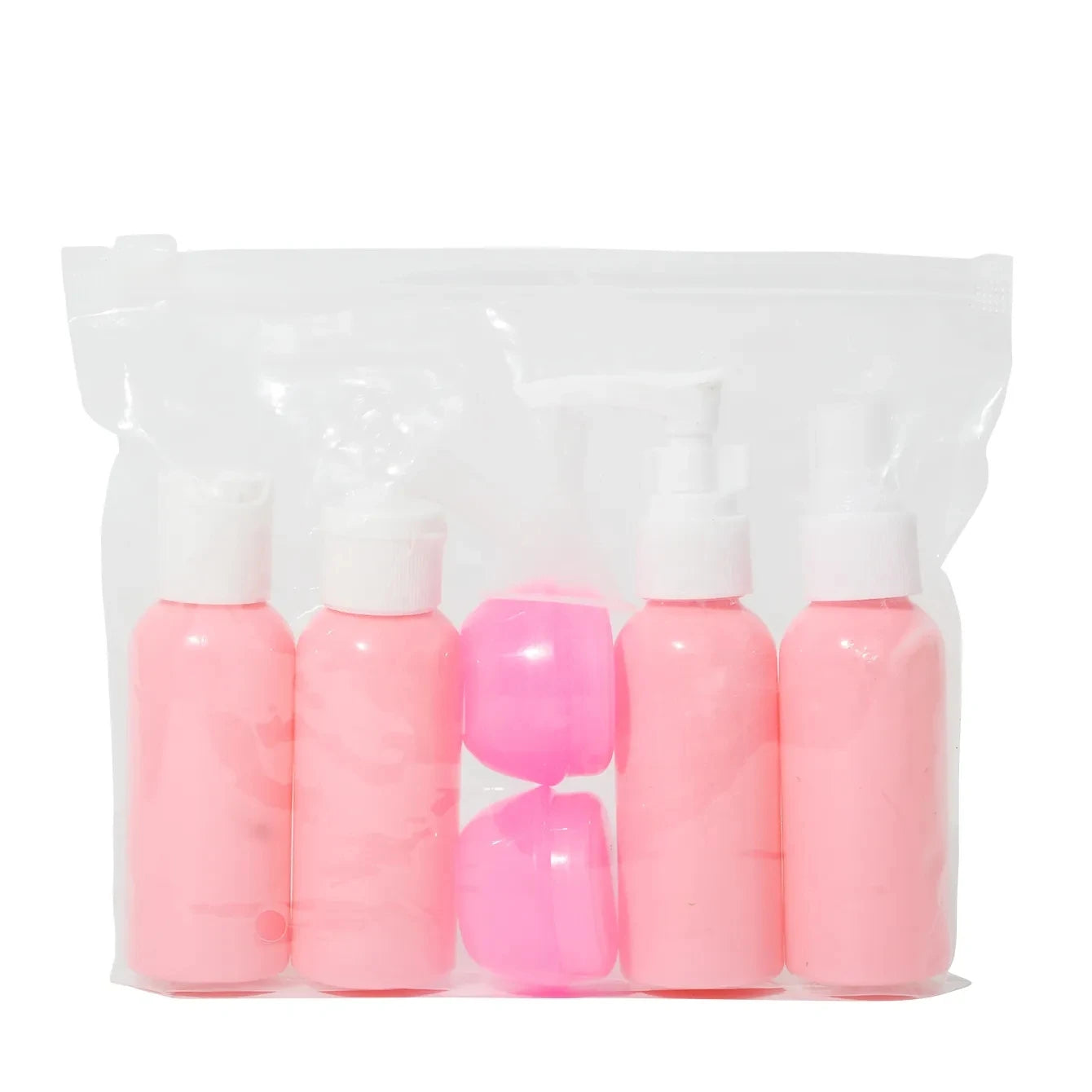 Travel Bottle Set — Refillable Spray, Lotion & Shampoo Tubes for Toiletries on the Go