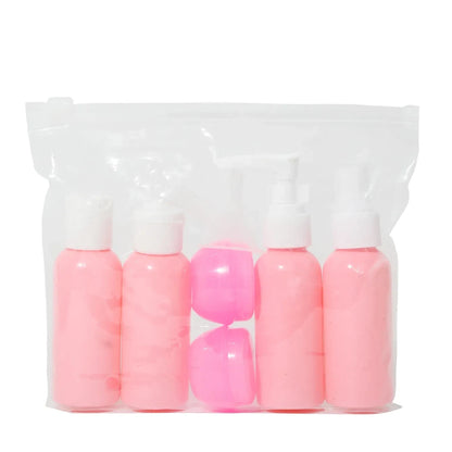 Travel Bottle Set — Refillable Spray, Lotion & Shampoo Tubes for Toiletries on the Go