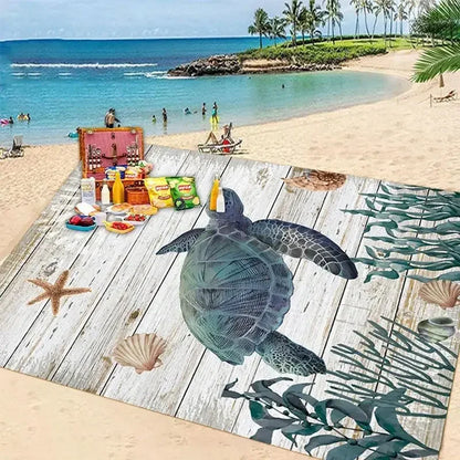 Lightweight Sandproof Picnic Mat — Waterproof Folding Beach Blanket for Summer Outings